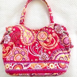 VERA BRADLEY Raspberry Fizz Sherry Small Purse Bag